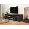 Bighome - IRON TV-doska mango 180x55x50 sivá, lakovaná
