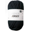Rico design háčkovacia šnúra Fashion Jersey odtieň 008 čierna - 3 ks