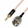 Pigtail JACK 3.5 zástrčka / UHF zástrčka RG316 20cm