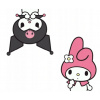CUKROVÁ TLAČ Opłatek na Tort Cukrová hmota Kuromi Melody Sanrio 7 + MENO