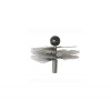 Kovoblesk Komínová kefa silón okrúhla M12 150 mm