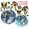 DIGITÁLNA TLAČ Opłatek na tort Wolverine Deadpool POSTAVY + TEXT ZADARMO 6