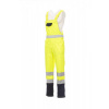 Pracovný overal PAYPER SKILL, fluorescenčná žltá / navy modrá, 4XL