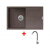 Sinks ULTIMA 790 Marone + Elasta nerez/čierná