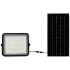 V-TAC VT-80W LED svetlomety, solárny modul 19 W, neutrálna biela, čierna, 7824; 7824
