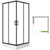 Laveo DESNA štvorcový sprchovací kút s vaničkou 90x90 cm JKDD796K