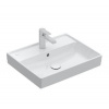 Villeroy & Boch Collaro - Umývadlo 55x44 cm, s prepadom, otvor na batériu, CeramicPlus, Stone White 4A3355RW