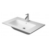 Duravit ME by Starck - Nábytkové umývadlo, 83x49 cm, 1 otvor na batériu, s WonderGliss, matná biela 23368332001