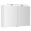 Sapho LUCIE galérka s LED osvetlením, 106x70x17cm, biela SPH LU105-0030