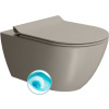 GSI PURA závesná WC misa, Swirlflush, 55x36 cm, tortora dual-mat 881505