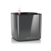 Lechuza Cube Glossy 16 All inclusive set charcoal high-gloss - antracit 17x17x16 cm