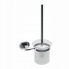 Ravak Chrome CR 410 držiak s nádobkou a WC štetkou ( sklo ) X07P196