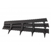 GUTTA Zahradní obrubník Rattan palisade 2,4 m, černý 4294194 – cena za ks
