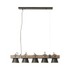 Luster Brilliant DECCA E27 5x10W hnedo/čierny