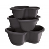 Kvetináč na bylinky RESPANA TRIO 47 cm - farba: antracitová - vrstva - antracit - Prosperplast