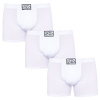 3PACK pánske boxerky Styx long klasická guma biele (3F1061) S