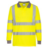 PORTWEST HI-VIS ECO POLO EC11 / Reflexná polokošeľa, dl. rukáv, 6ks v balení - HV žltá L