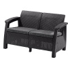 ALLIBERT CORFU LOVE Seat max pohovka, hnedá/sivo-béžová