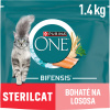 Purina ONE Bifensis Sterilised granule pre mačky losos 1,4 kg