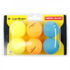 Carlton Neon Glow Table Tennis Balls 6 Pack Adults Neon One Size