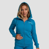 GymBeam Dámska mikina so zipsom Limitless Aquamarine - XS
