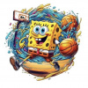 CUKROVÁ TLAČ jedlý obrázok na tortu Cukrová hmota Spongebob Rozprávka + MENO TEXT