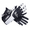 Kožené rukavice SECA Xena Lady čierno-biele, na motorku - 2XS