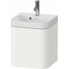 DURAVIT Happy D.2 Plus c-shaped závesná skrinka s nábytkovým umývadielkom s otvorom, 1 dvierka, pánty vľavo, 400 x 360 x 480 mm, biela matná lakovaná, HP4340O36360000