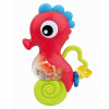 BABY MIX Hrkálka Baby Mix s melódiou morský koník červený