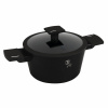 Berlingerhaus Kastrol s titanovým povrchem a poklicí 20 cm Matte Black Collection BH-8187
