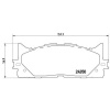 BREMBO Sada brzdových platničiek kotúčovej brzdy BREMBO P 83 117