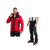 NORTHFINDER Lyž. bunda CLYDE 361Redblack + nohavice