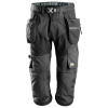 Snickers Workwear Kalhoty ¾ Pirate FlexiWork s PK černé veľ. 56