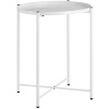 tectake 404188 odkladací stolík chester 45,5x45,5x53cm - biela