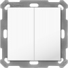 Ovladač MDT Technologies KNX 2tlačítko 55x55 mm, bílá (BE-TAL55B2.01)