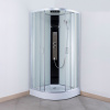 Roltechnik Sprchový box LUCIDUS ROUND 90 x 90 cm Brillant Sklo TRANSPARENT 195 cm