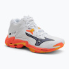 Volejbalové topánky Mizuno Wave Lightning Z8 Mid white/fiery coral 2/citrus