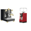Lelit Bianca PL162T V3, black + Eureka Mignon Specialita, CR ferrari red