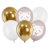 PartyDeco Balóny Ľadový medved 30cm, 6ks