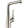 Hansgrohe Metris M71 - Kuchynská páková batéria 320, 1jet, vzhľad nerezu 14822800