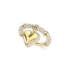 Guess Romantický pozlátený prsteň Srdce By Your Side JUBR06077JWYG