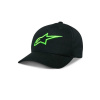 ALPINESTARS šiltovka AGELESS SNAPBACK, ALPINESTARS (černá/zelená)