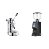La Pavoni Professional Lusso + Eureka Atom Specialty 65, black