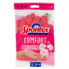Spontex latexové rukavice ružové L 1ks