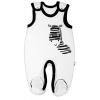 Baby Nellys Dojčenské bavlnené dupačky Zebra biele
