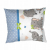 Dadka krep Slony denim 40 x 50 cm