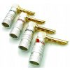 Banánový konektor Nakamichi HQ Premium Copper Alloy 24k Gold 4ks