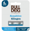 Pánske náhradné hlavice BULLDOG Sensitive náhradné hlavice 4 ks (5060144647566)