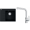Set Franke G248O (dřez CNG 611-62 TL/7 Onyx, pravý + baterie FS 3230.031 LINA SMART Chrom) 114.0700.677