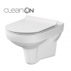 Cersanit CITY WC MISA ZÁVESNÁ Clean On + SEDÁTKO SLIM DUROPLAST odnímateľné, biele K701-143